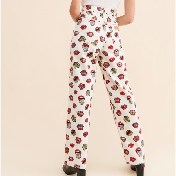 Wrangler Size 27 Read My Lips
Barrel Denim Jeans ROLLING STONES VIBES - Picture 4 of 9